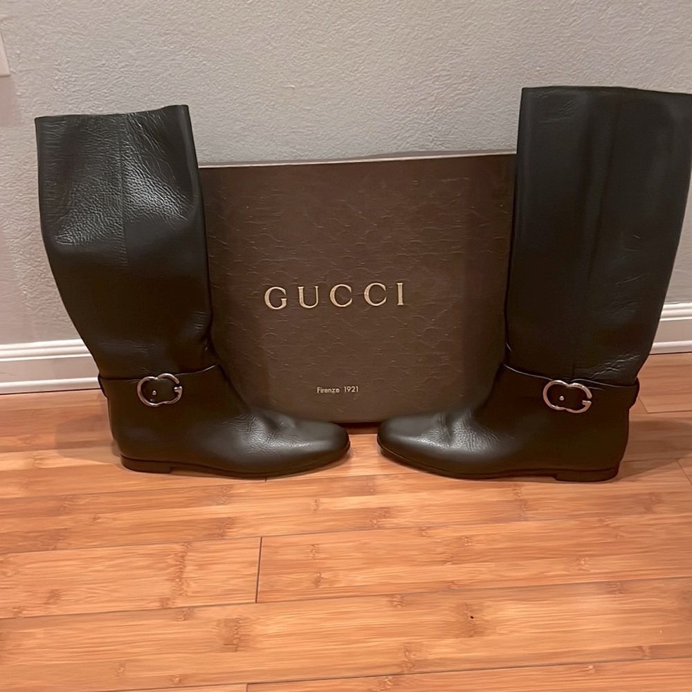 NEW 💯 Authentic GUCCI Leather Boots Size 40